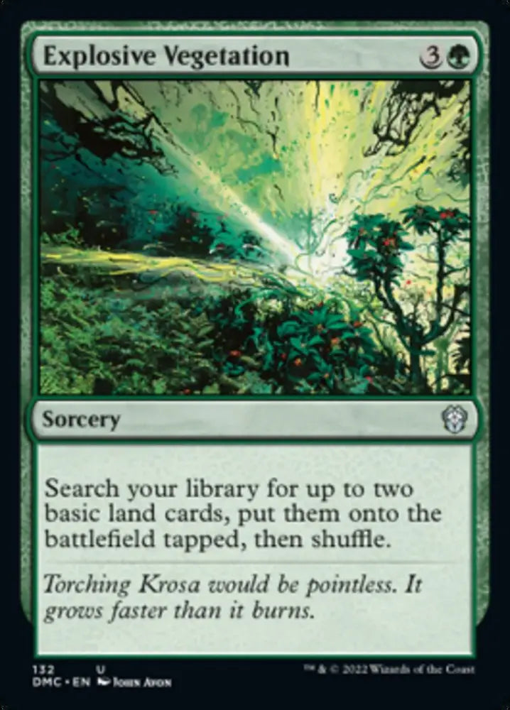 Explosive Vegetation [Dominaria United Commander] - MTG Single