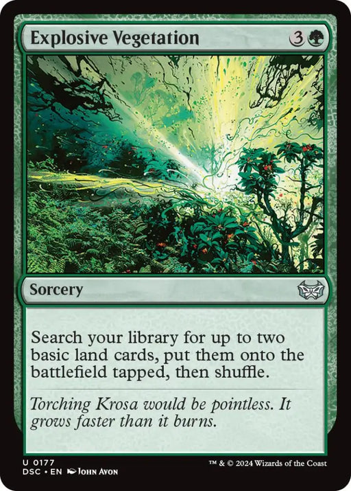 Explosive Vegetation [Duskmourn: House of Horror Commander] - MTG Single