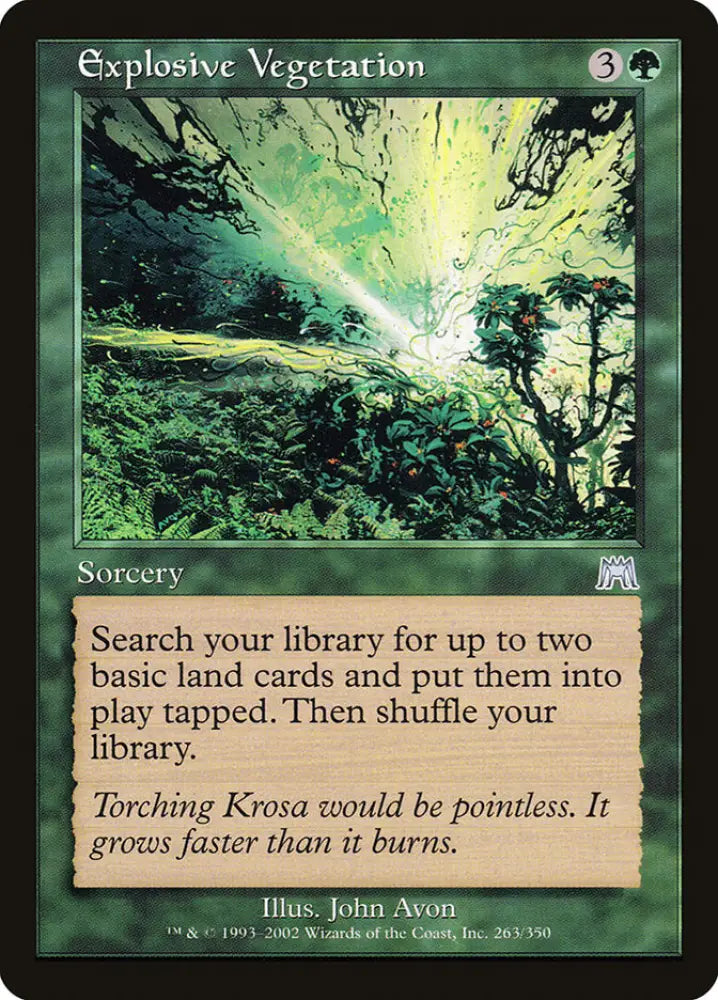 Explosive Vegetation [Onslaught] - MTG Single
