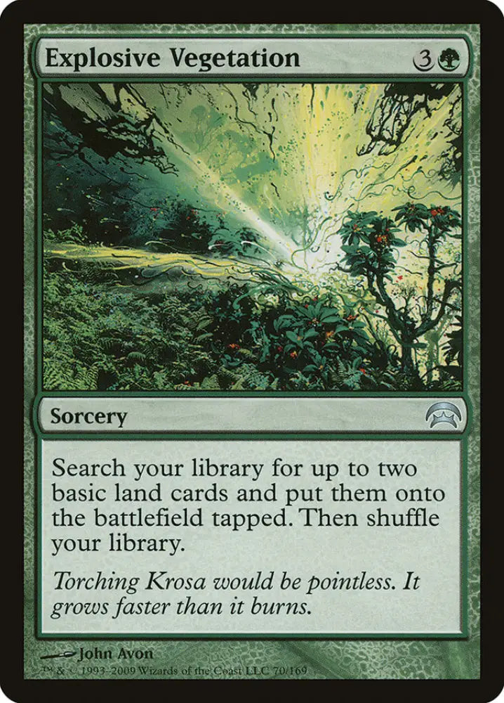 Explosive Vegetation [Planechase] - MTG Single