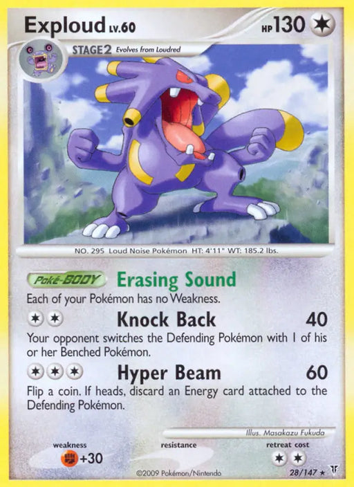 Exploud (28/147) [Platinum: Supreme Victors] - Pokemon Single