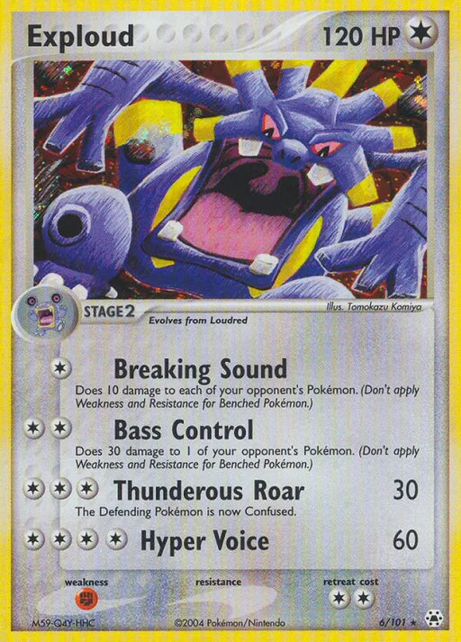 Exploud (6/101) [EX: Hidden Legends] - Pokemon Single
