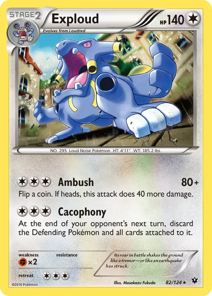 Exploud (82/124) [XY: Fates Collide] - Pokemon Single