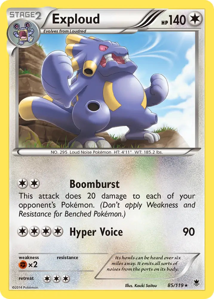 Exploud (85/119) [XY: Phantom Forces] - Pokemon Single