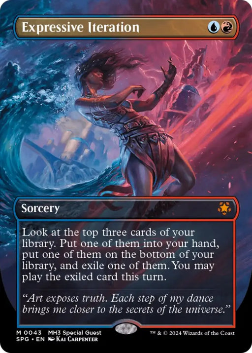 Expressive Iteration (Borderless) [Modern Horizons 3 Special Guests] - MTG Single