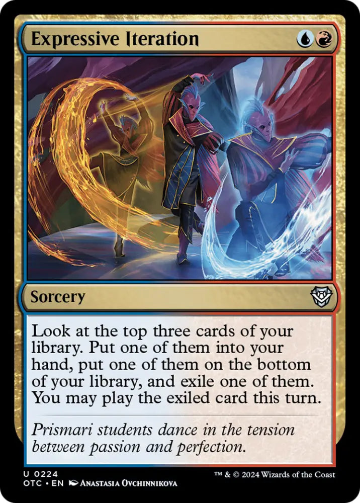 Expressive Iteration [Outlaws of Thunder Junction Commander] - MTG Single