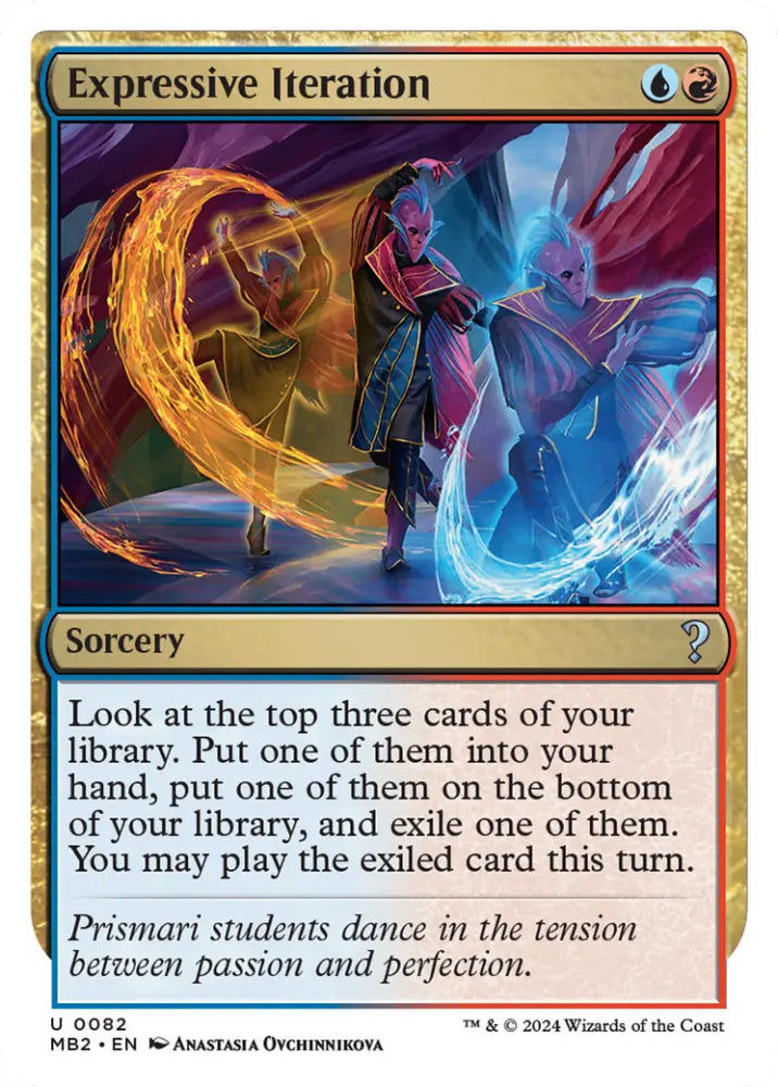 Expressive Iteration (White Border) [Mystery Booster 2] - MTG Single