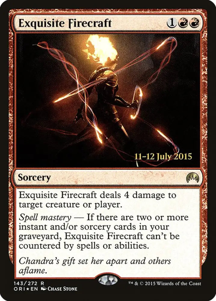 Exquisite Firecraft [Magic Origins Prerelease Promos] - MTG Single