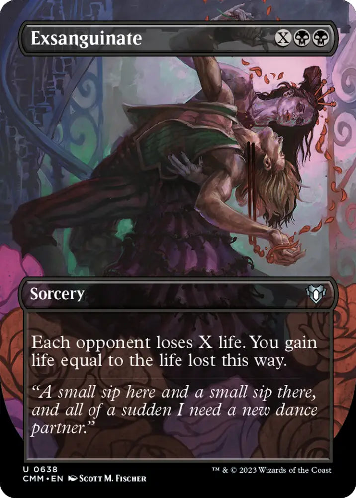 Exsanguinate (Borderless Alternate Art) [Commander Masters] - MTG Single