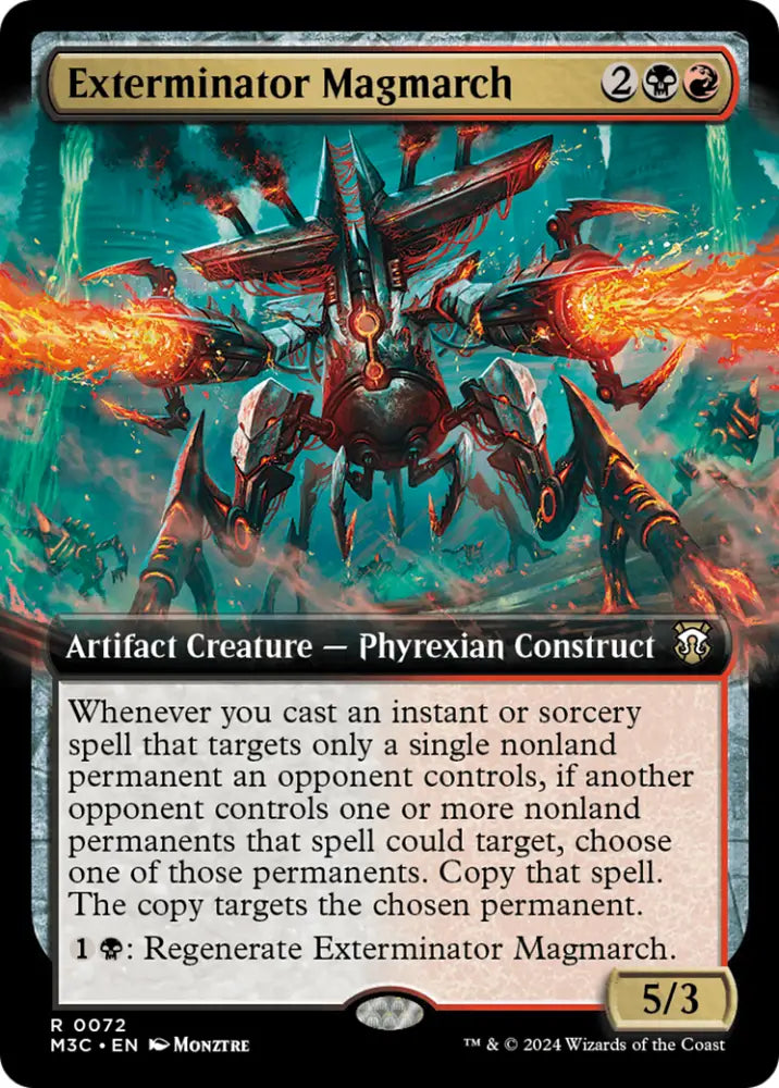 Exterminator Magmarch (Extended Art) [Modern Horizons 3 Commander] - MTG Single