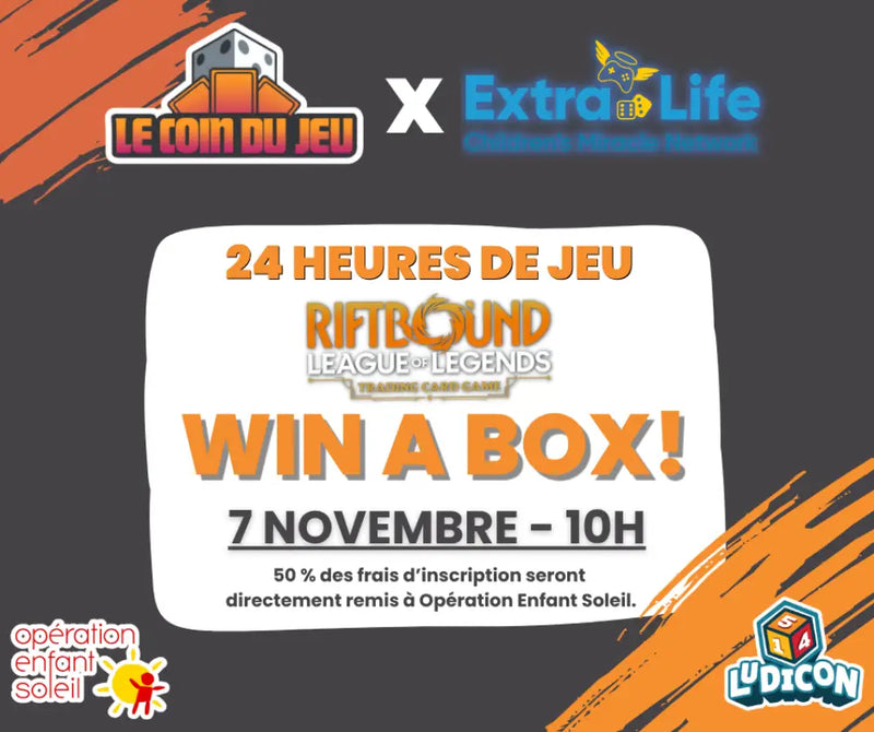 Extra Life Riftbound Win a Box Saturday November 7th at 10am (2026 Edition) - Billet