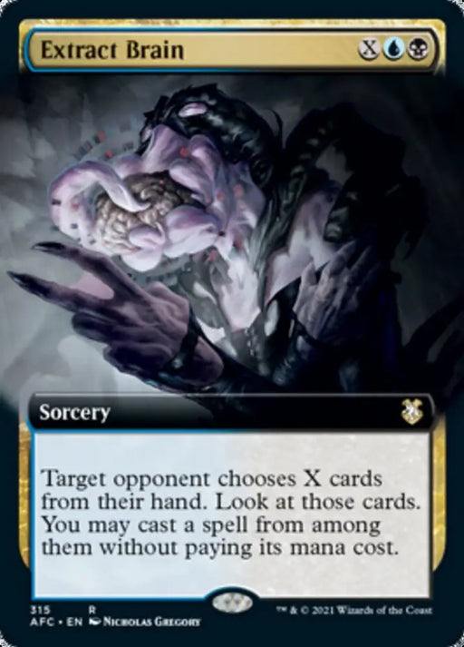 Extract Brain (Extended Art) [Dungeons & Dragons: Adventures in the Forgotten Realms Commander] - MTG Single