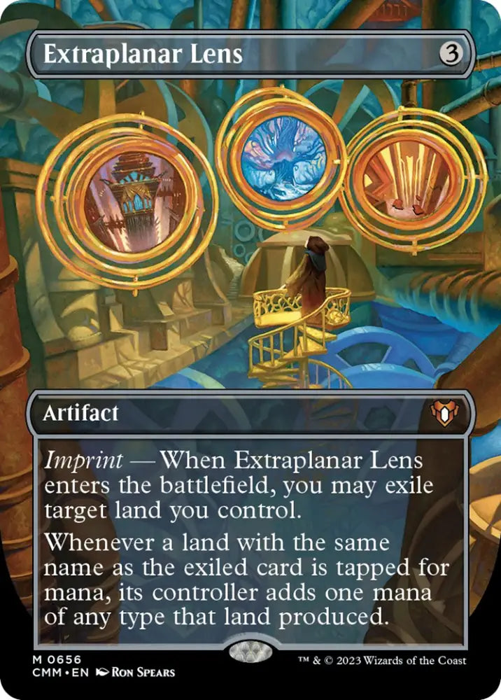 Extraplanar Lens (Borderless Alternate Art) [Commander Masters] - MTG Single