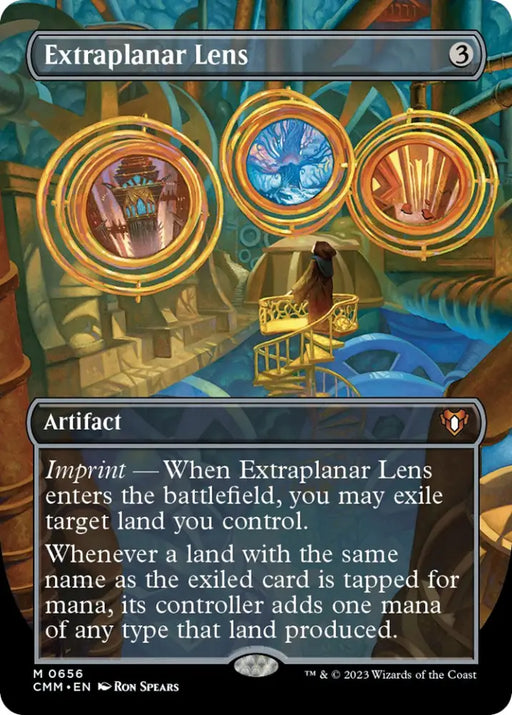 Extraplanar Lens (Borderless Alternate Art) [Commander Masters] - MTG Single
