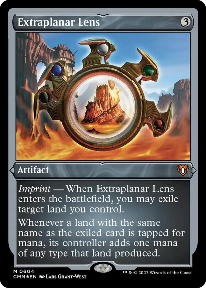 Extraplanar Lens (Foil Etched) [Commander Masters] - MTG Single