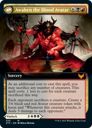 Extus Oriq Overlord // Awaken the Blood Avatar (Extended Art) [Strixhaven: School of Mages] - MTG Single