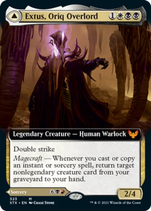 Extus Oriq Overlord // Awaken the Blood Avatar (Extended Art) [Strixhaven: School of Mages] - MTG Single