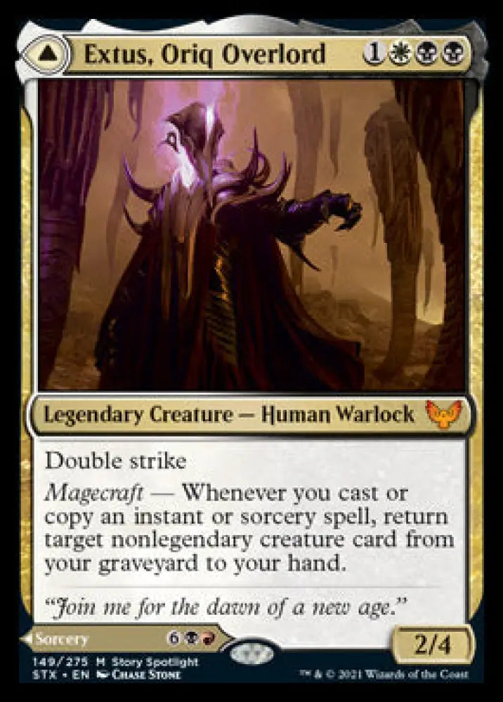 Extus Oriq Overlord // Awaken the Blood Avatar [Strixhaven: School of Mages] - MTG Single
