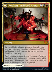 Extus Oriq Overlord // Awaken the Blood Avatar [Strixhaven: School of Mages] - MTG Single