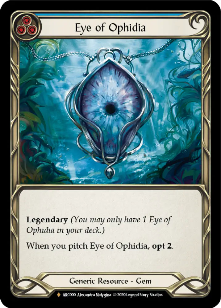 Eye of Ophidia [Arcane Rising Unlimited] Unlimited Rainbow Foil - Flesh And Blood Single
