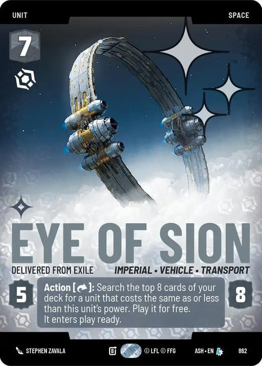 Eye of Sion - Delivered from Exile (Prestige Foil) (862) [Ashes of the Empire]