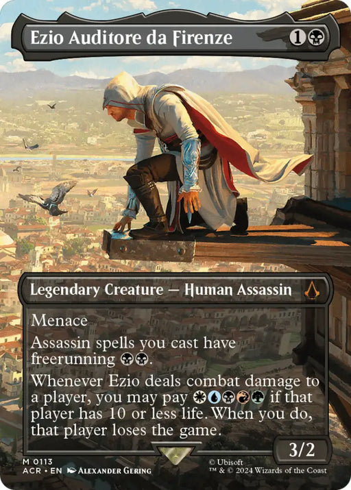 Ezio Auditore da Firenze (Borderless) [Assassin’s Creed] - MTG Single