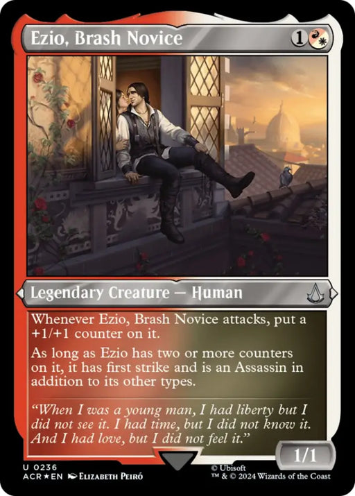 Ezio Brash Novice (Foil Etched) [Assassin’s Creed] - MTG Single