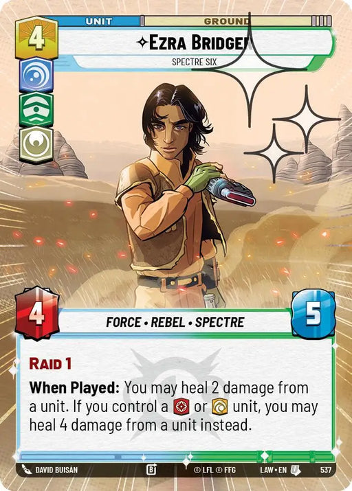 Ezra Bridger - Spectre Six (Hyperspace Foil) (537) [A Lawless Time]