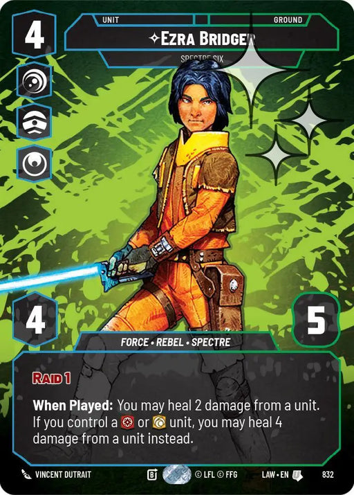 Ezra Bridger - Spectre Six (Prestige Foil) (832) [A Lawless Time]