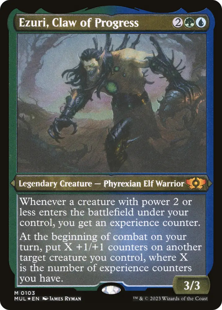 Ezuri Claw of Progress (Foil Etched) [Multiverse Legends] - MTG Single