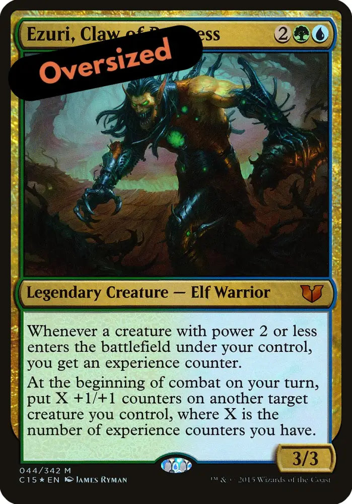 Ezuri Claw of Progress (Oversized) [Commander 2015 Oversized] - MTG Single