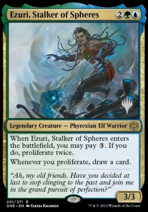 Ezuri Stalker of Spheres (Promo Pack) [Phyrexia: All Will Be One Promos] - MTG Single
