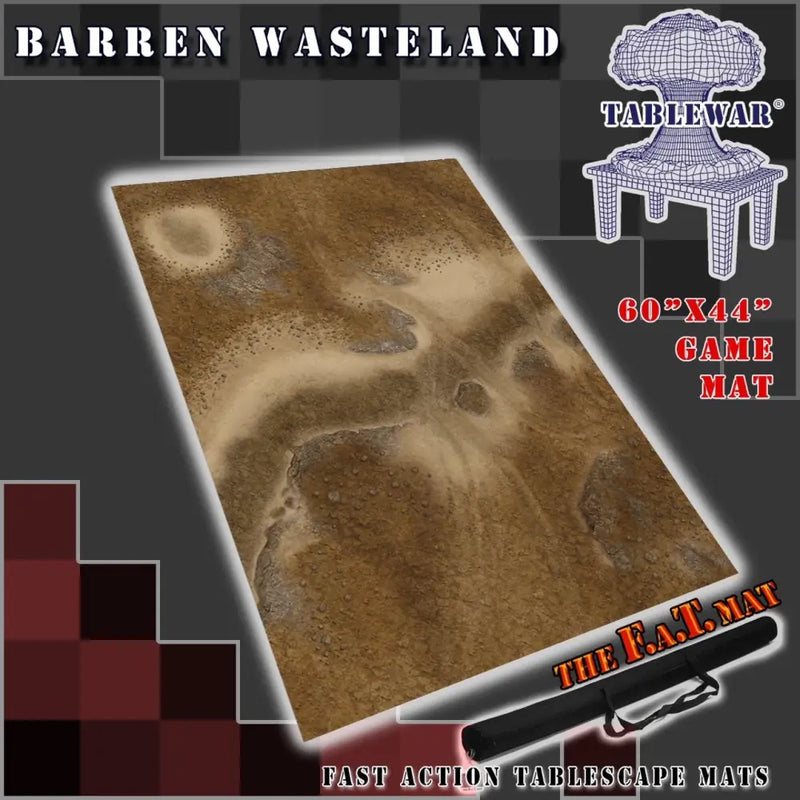 F.A.T. Mats: Barren Wasteland 60’’x44’’ (Cannot be shipped) - Miniature Games
