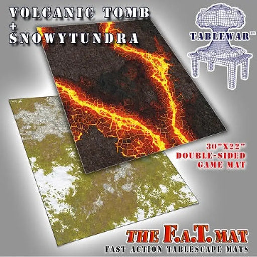 F.A.T. Mats: Snowy Tundra/Volcanic 30’’X22’’ (Preorder) - Miniature Games