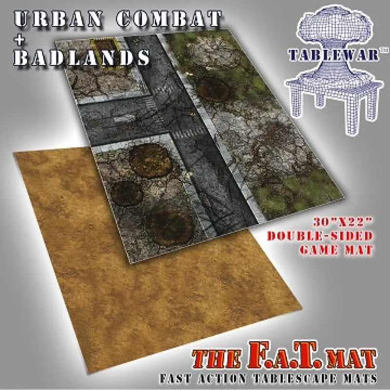 F.A.T. Mats: Urban Combat/Badlands 30’’X22’’ (Preorder) - Miniature Games