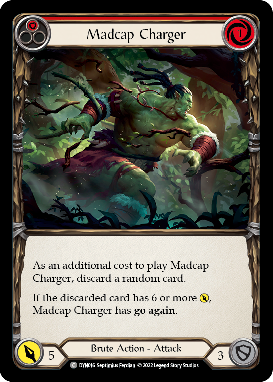 Madcap Charger (Red) [Dynasty] Rainbow Foil