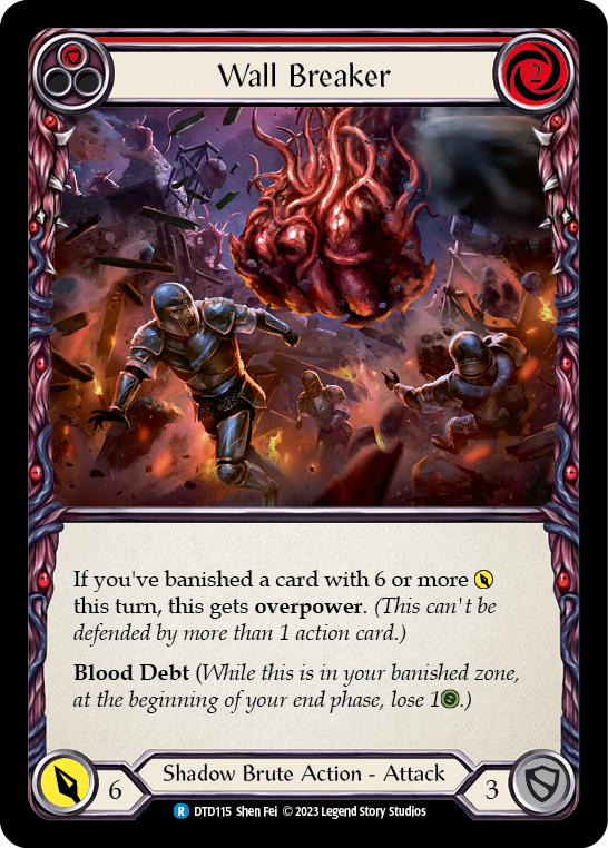 Wall Breaker (Red) [Dusk Till Dawn] Rainbow Foil
