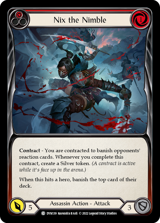 Nix the Nimble (Red) [Dynasty] Rainbow Foil