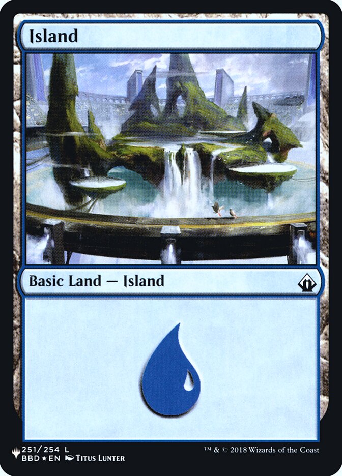Island (Battlebound) [Secret Lair: Heads I Win Tails You Lose]
