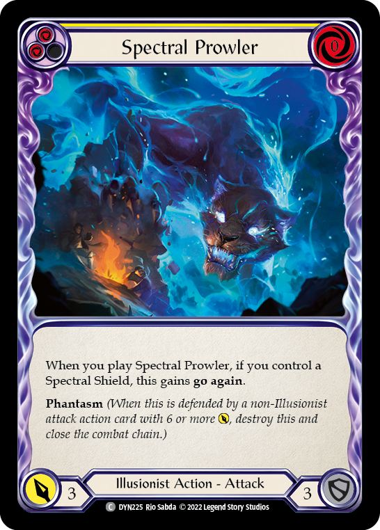 Spectral Prowler (Yellow) [Dynasty] Rainbow Foil