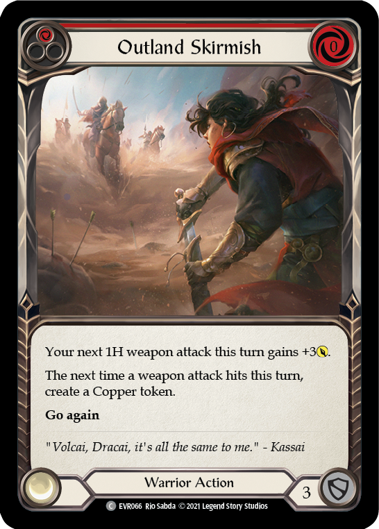 Outland Skirmish (Red) [Everfest] 1st Edition Normal