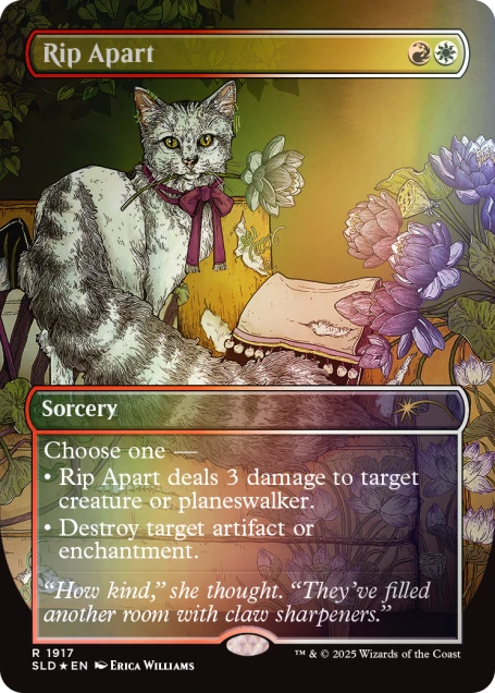 Secret Lair Cats Are Better Than Dogs Rainbow Foil Edition