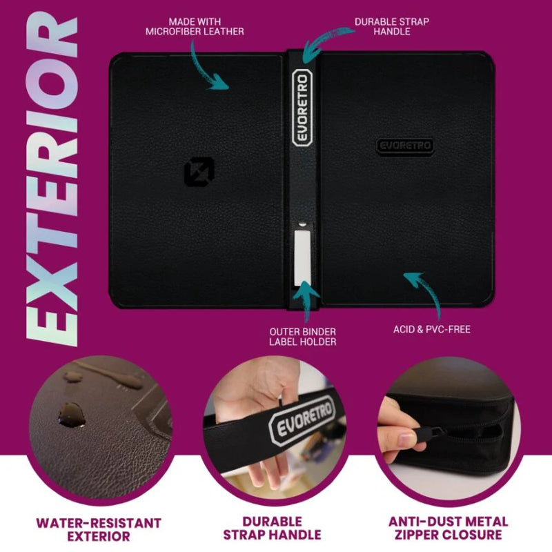 Evoretro Top Loader Binder 3x3 Yellow