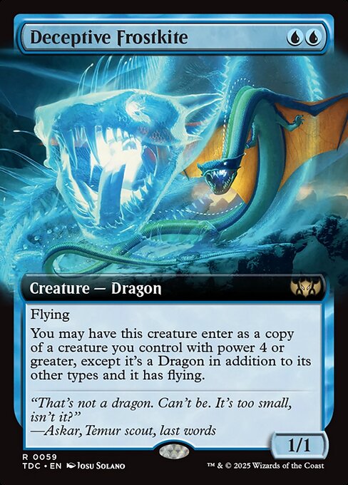 Deceptive Frostkite (59) [Tarkir: Dragonstorm Commander]
