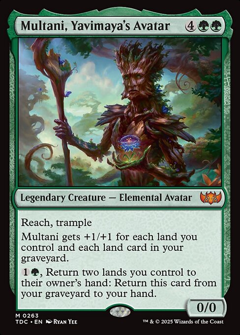 Multani, Yavimaya's Avatar (263) [Tarkir: Dragonstorm Commander]