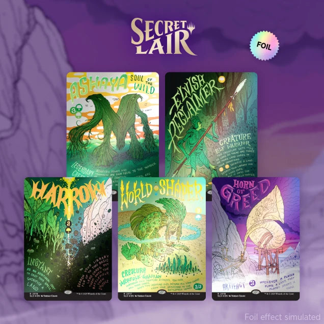 Secret Lair : Édition Foil de Bourgeons de Jardin (Anglais)