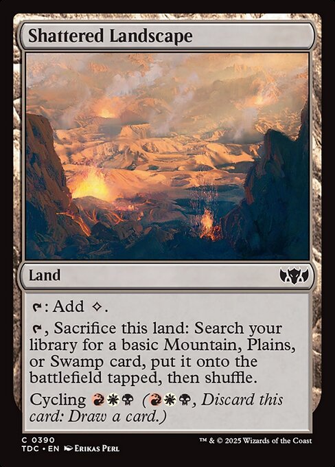 Shattered Landscape (390) [Tarkir: Dragonstorm Commander]