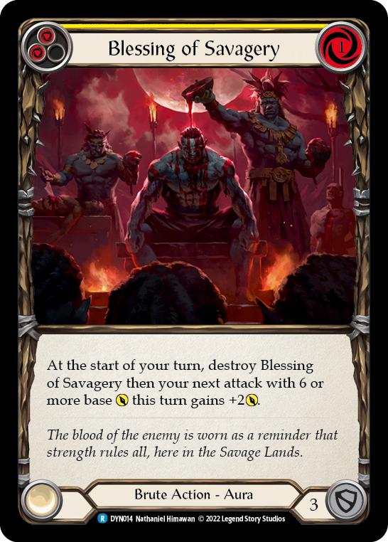Blessing of Savagery (Yellow) [Dynasty]