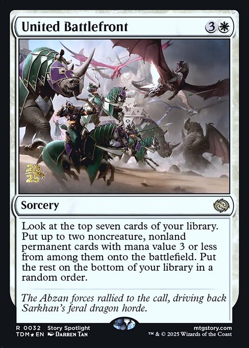 United Battlefront (32s) [Tarkir: Dragonstorm Promos]