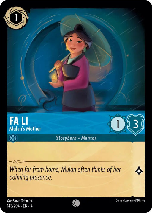 Fa Li - Mulan’s Mother (143/204) [Ursula’s Return] - Lorcana Single
